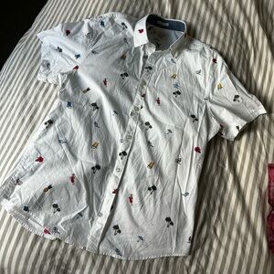 Men’s Original Penguin Short Sleeve Patterned Button Down | M